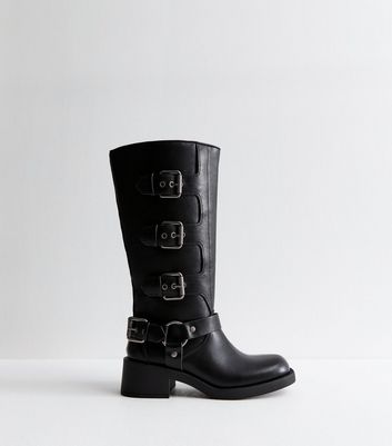 New look black knee high boots online