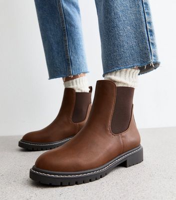 New look tan chelsea boots online