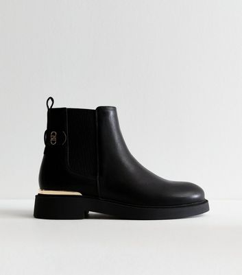 Black ball trim chelsea ankle boots hotsell