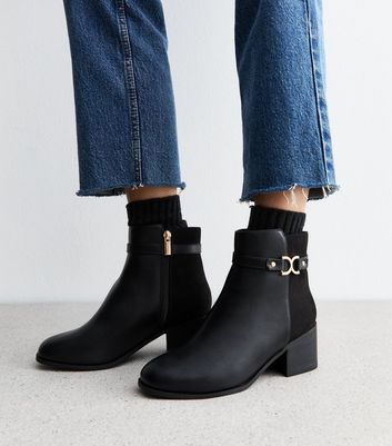 New look wide fit boots best sale