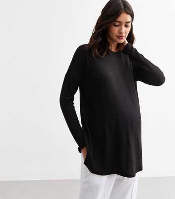 Maternity Black Long Sleeve Top