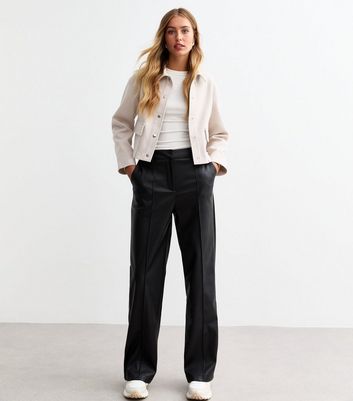 New look faux leather trousers hotsell