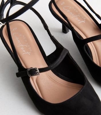 Black strappy shoes on sale