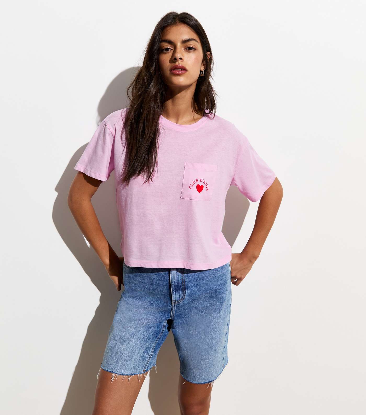 Pink Club Damis Print Boxy Cotton T-Shirt Image 2