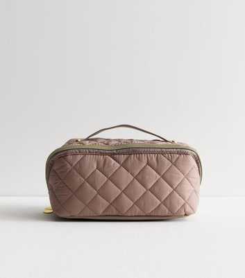 Danielle Creations Brown Quilted Travel Storage Bag