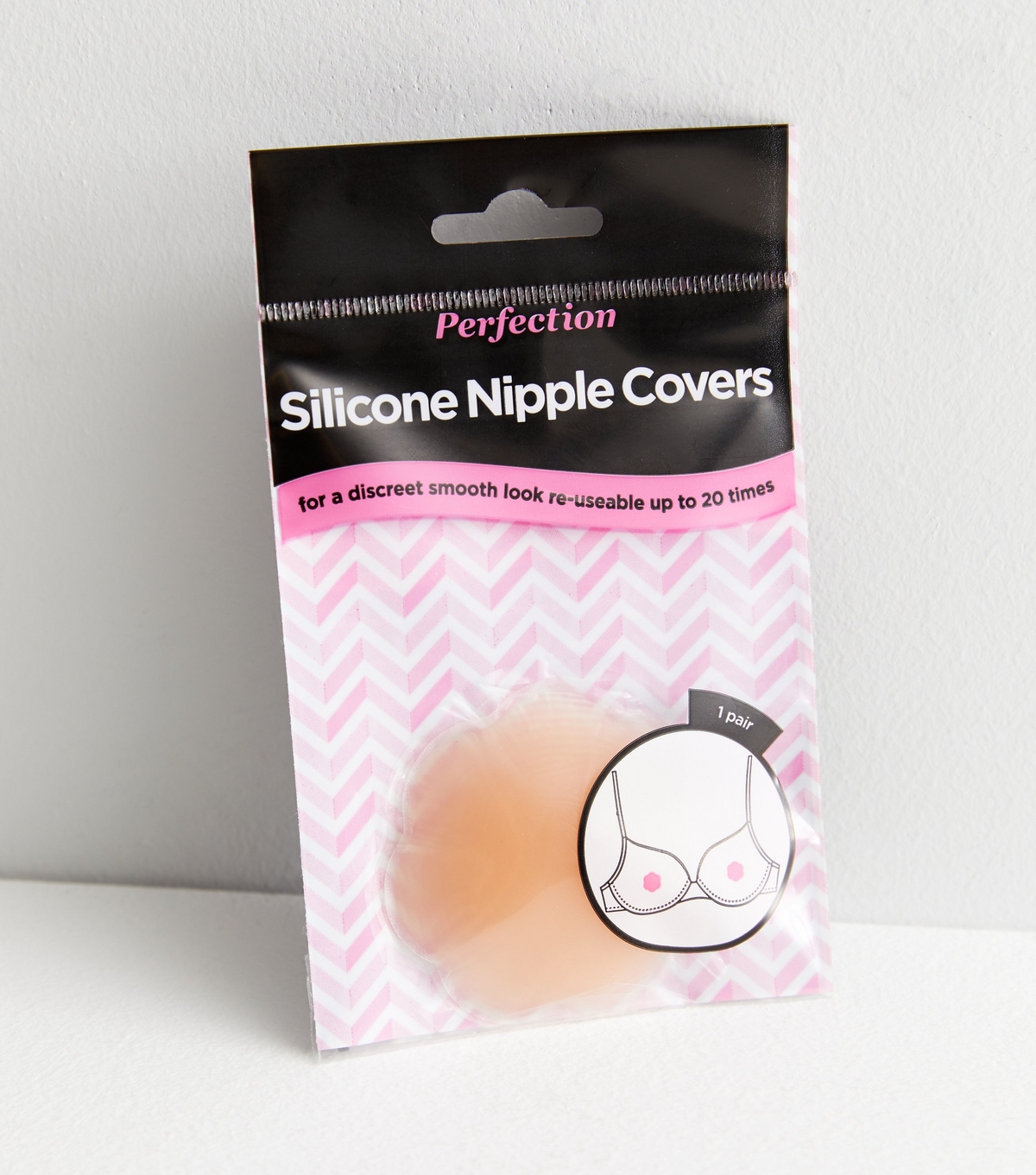 Perfection Beauty Pale Pink Silicone Nipple Covers New Look