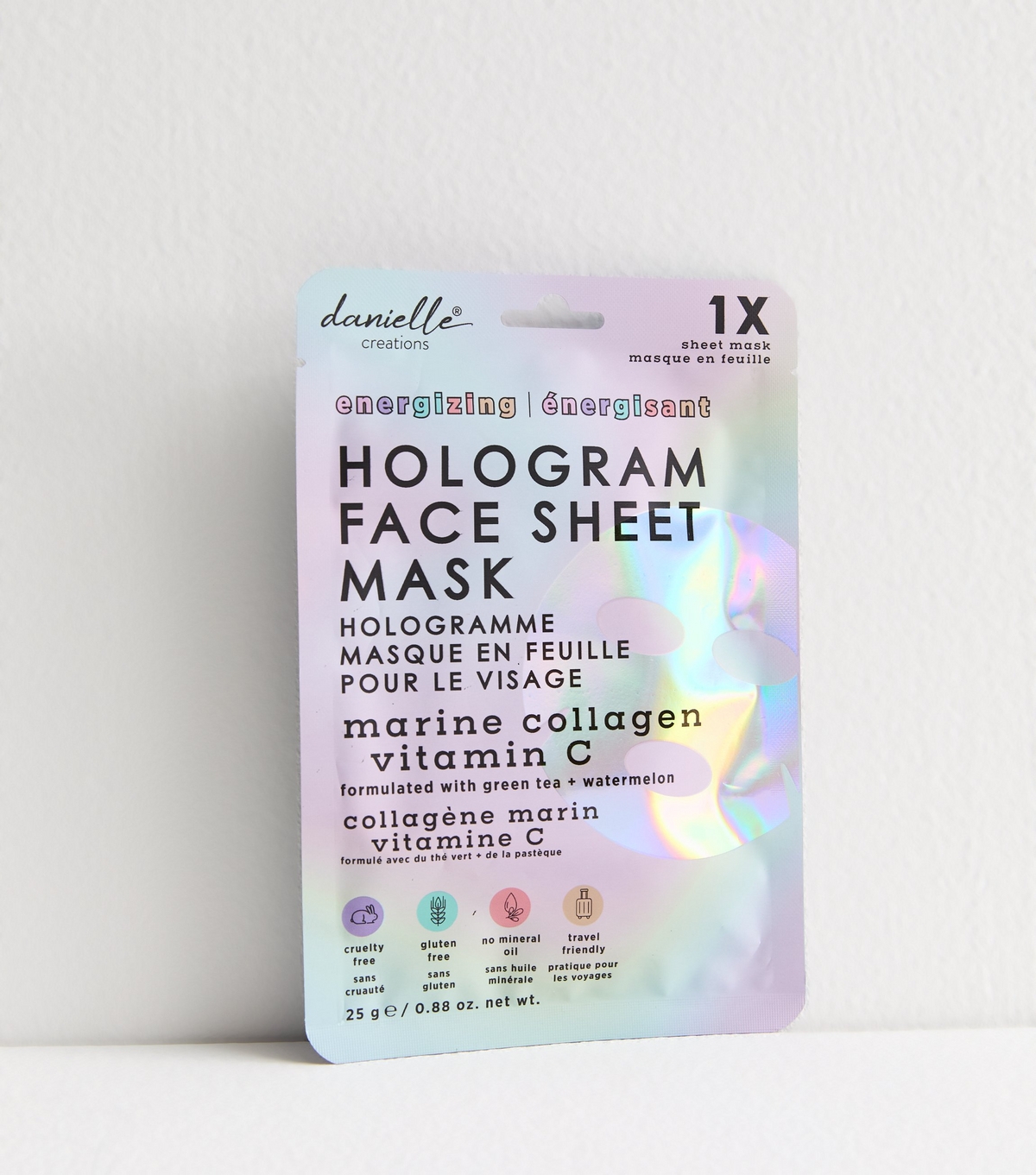 Creations Multicoloured Hologram Face Mask Danielle New Look