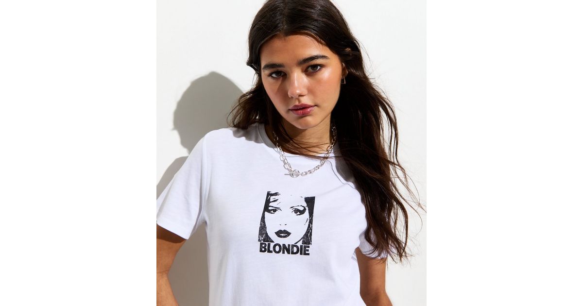 White Blondie Graphic Cotton T-Shirt | New Look