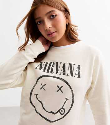 Girls Cream Nirvana Sweatshirt