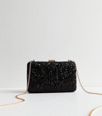 Designer black clutch bag sale