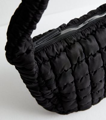 Black Quilted Shoulder Bag | New Look