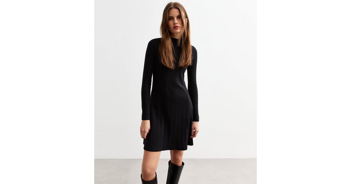 chinese dress ladies Women's Black Skater Dress Long Sleeve main image 1