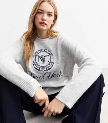 Grey NYC Embroidered Jumper