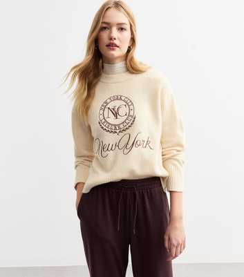 Cream NYC Embroidered Jumper