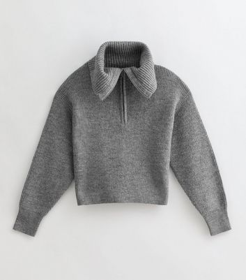 【MODERNIF】Blick Mix Half Zip Up Knit Weekend Half Zip Sweatshirt | Only € 81 | Organic Basics