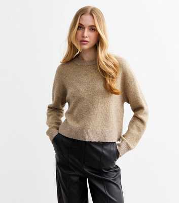 Mink Bouclè Knit Jumper