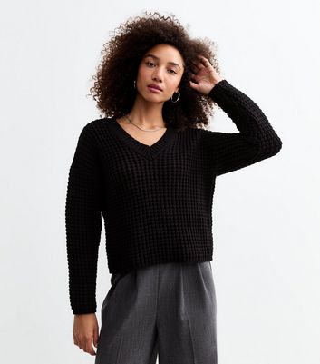 Chunky black jumper womens best sale