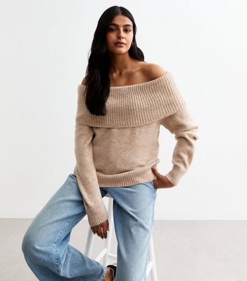 Cashmere bardot jumper hotsell