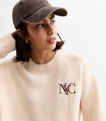 Cream NYC Embroidered Knit Jumper