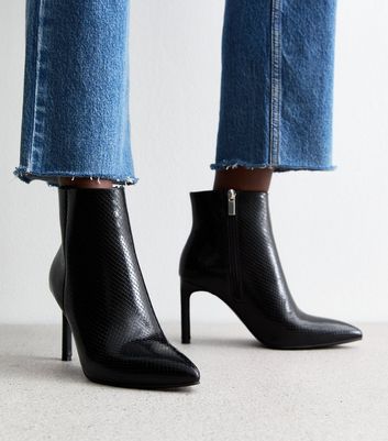 Black pointed boots ladies on sale