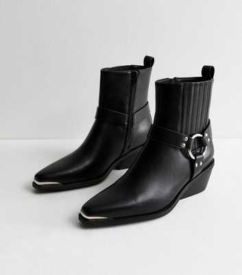 Black Western Ankle Boots