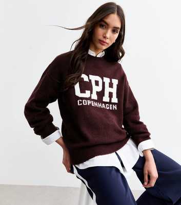 Burgundy Copenhagen Knit Jumper