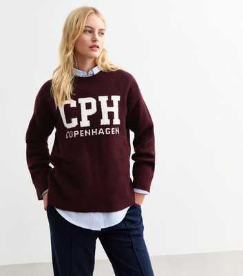 Tall Red Copenhagen Knit Jumper