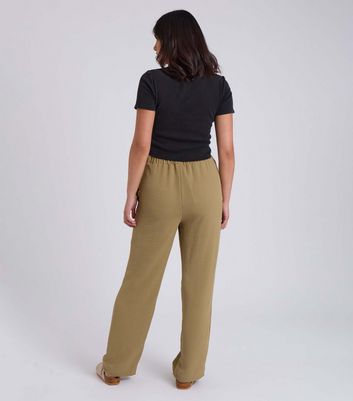 Urban Bliss Green Wide Leg Trousers New Look