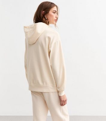 パーカー・フーディ Off-White White cotton sweatshirt (OMBB085C99FLE010 0110) Off White Cotton Blend Hoodie | New Look