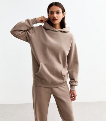 Brown Cotton Blend Hoodie | New Look