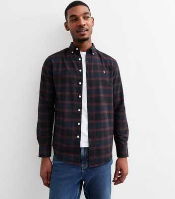 Farah Burgundy Plaid Twill Shirt