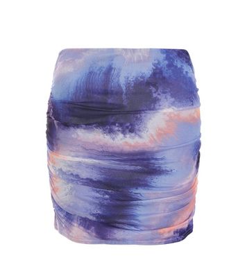 QUIZ Lilac Mesh Mini Skirt New Look