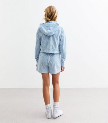 Hoodie and shorts pyjama set sale