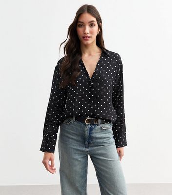 Polka dot top new look hotsell