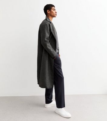 Farah Navy Straight Trousers | New Look