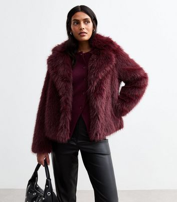 New look fluffy coat online