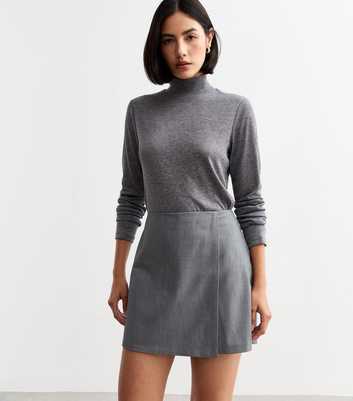 Grey Wrap Skort 