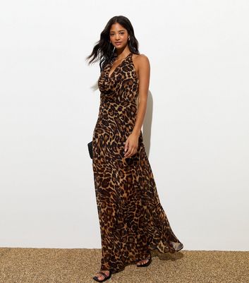 New look leopard print maxi dress hotsell