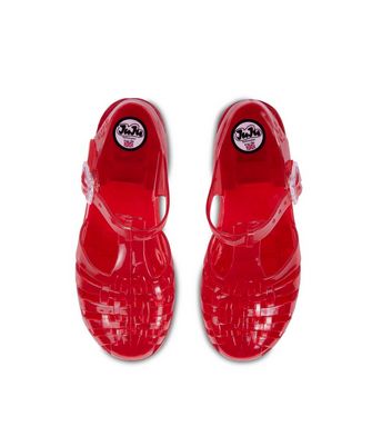 JuJu Reilly Dark Red Fisherman Jelly Sandals