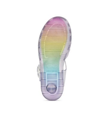 Rainbow jelly shoes on sale