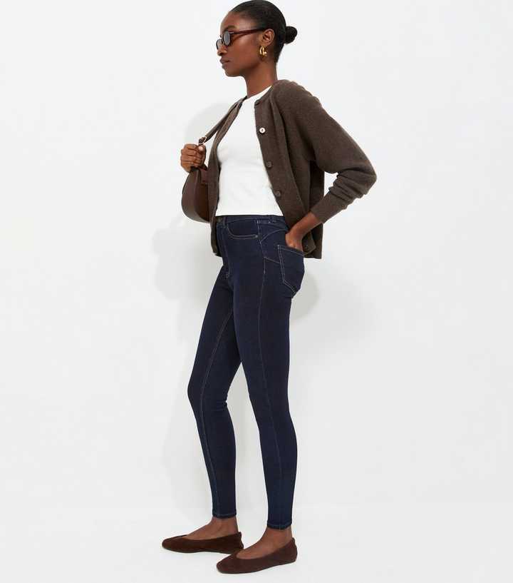 Navy Lift & Shape Jenna Skinny Jeans