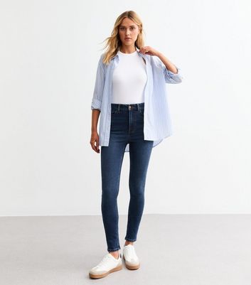 Blue Lift Shape Jenna Skinny Jeans New Look