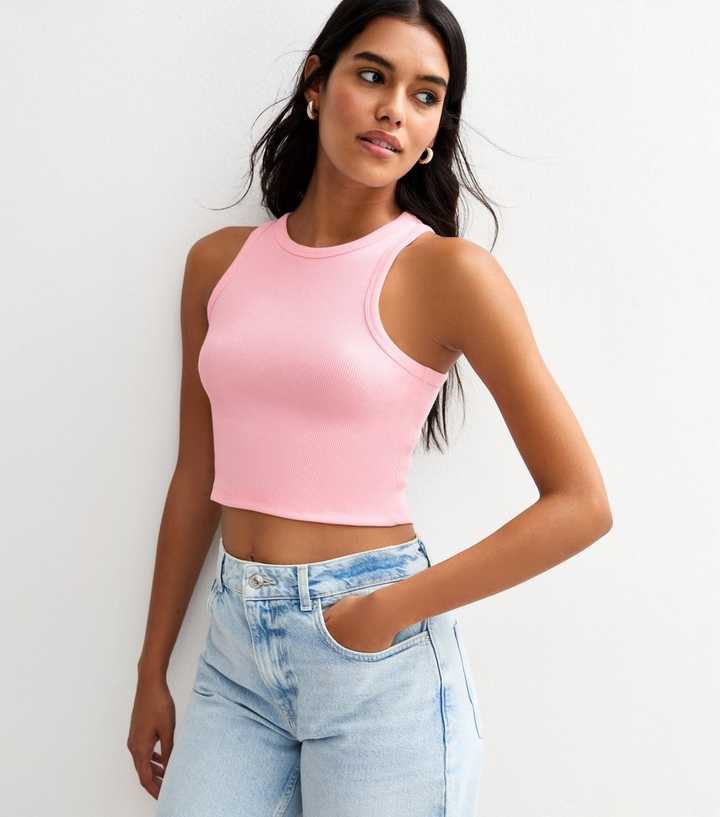 Prismatic Racer Back Crop