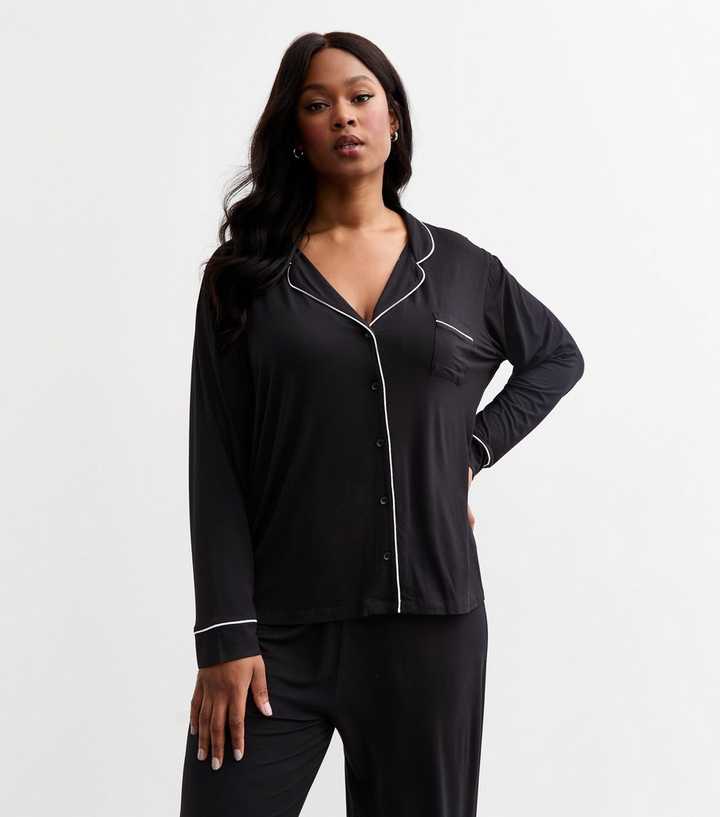 Prettylittlething Pink Tape Shorts Satin Contrast Piping Pajama