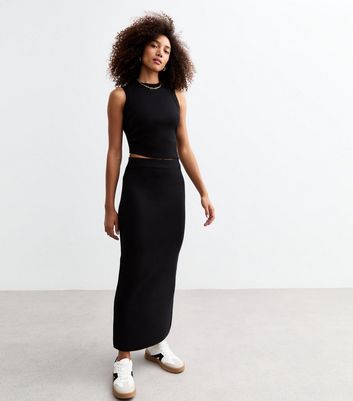 Black midi skirt hotsell