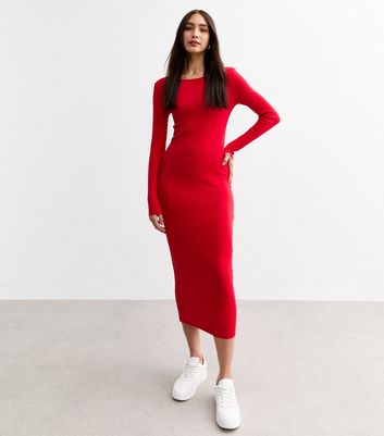 Crew neck bodycon dress on sale