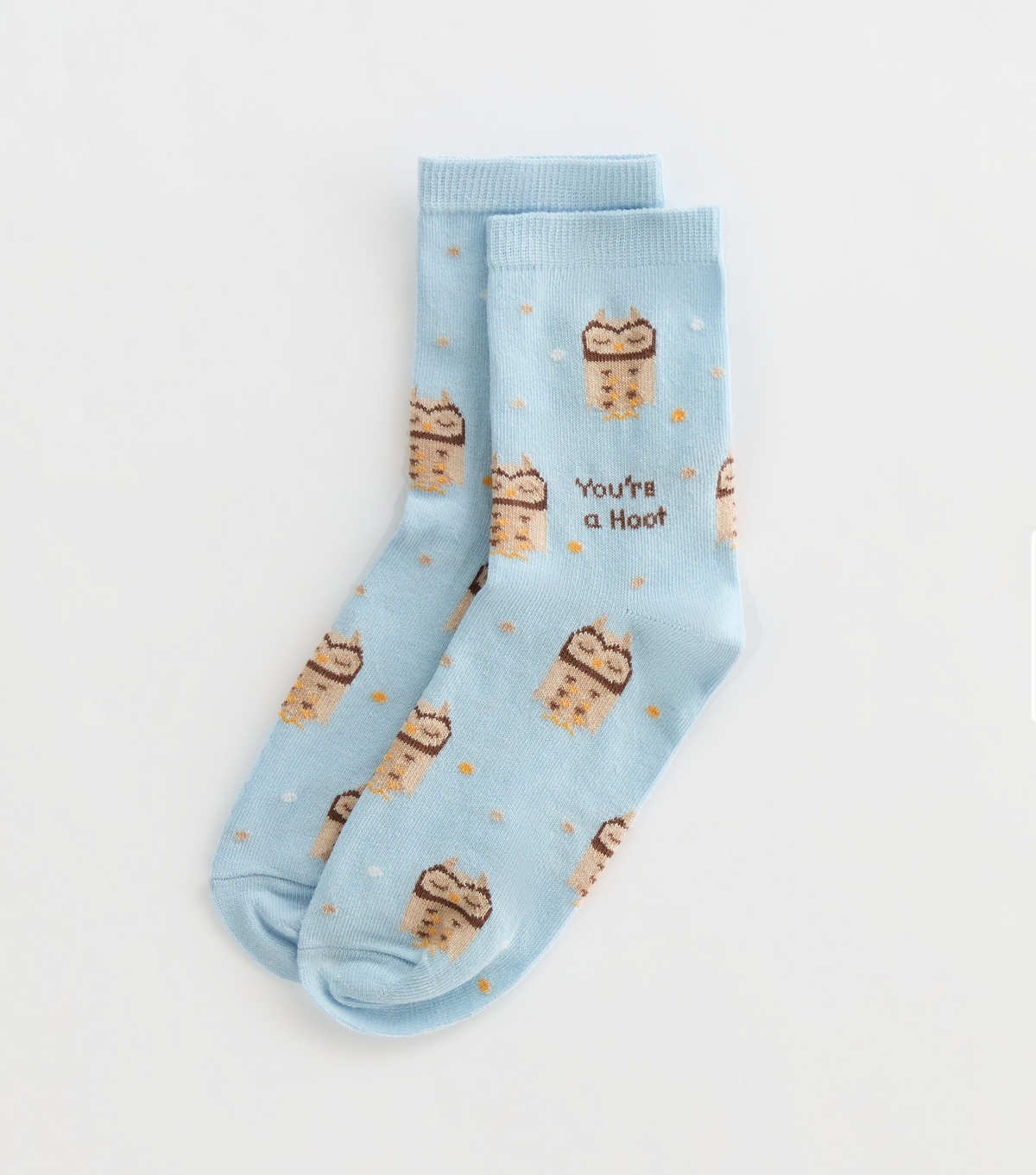 Blue Owl You're a Hoot Socks New Look