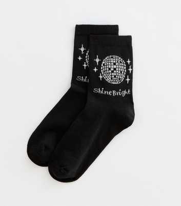 Black Shine Bright Socks 