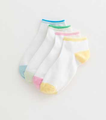 Pack of 4 White Trainer Socks