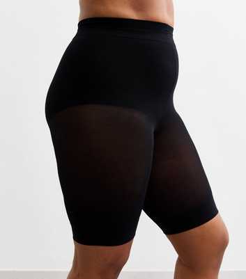 Curves Black Anti Chafing Shorts